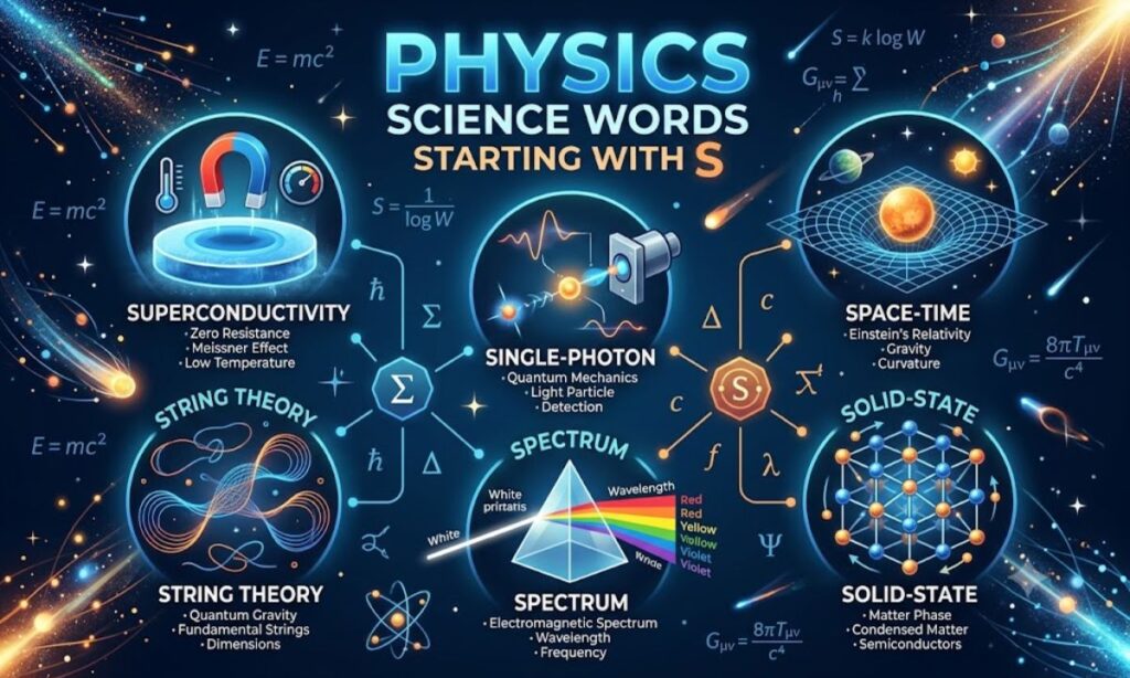 Physics Science Words That Start With S