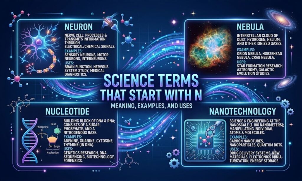 Science Terms That Start With N Meaning, Examples, and Uses