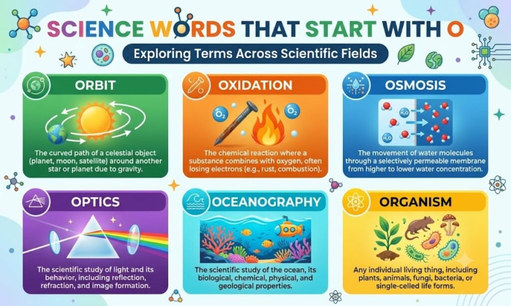 Science Words That Start With O