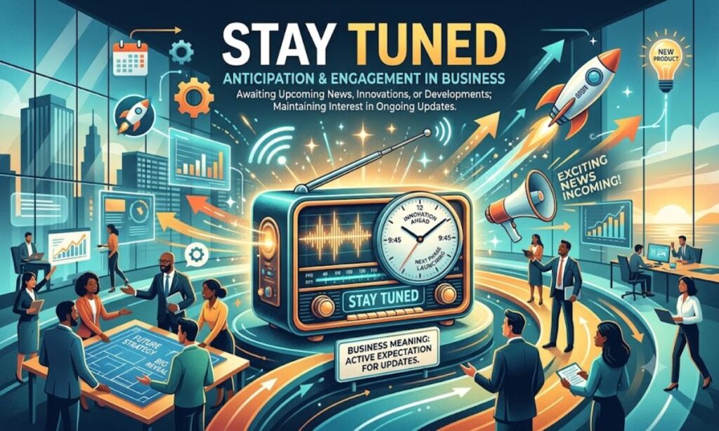 Stay Tuned Meaning in Business