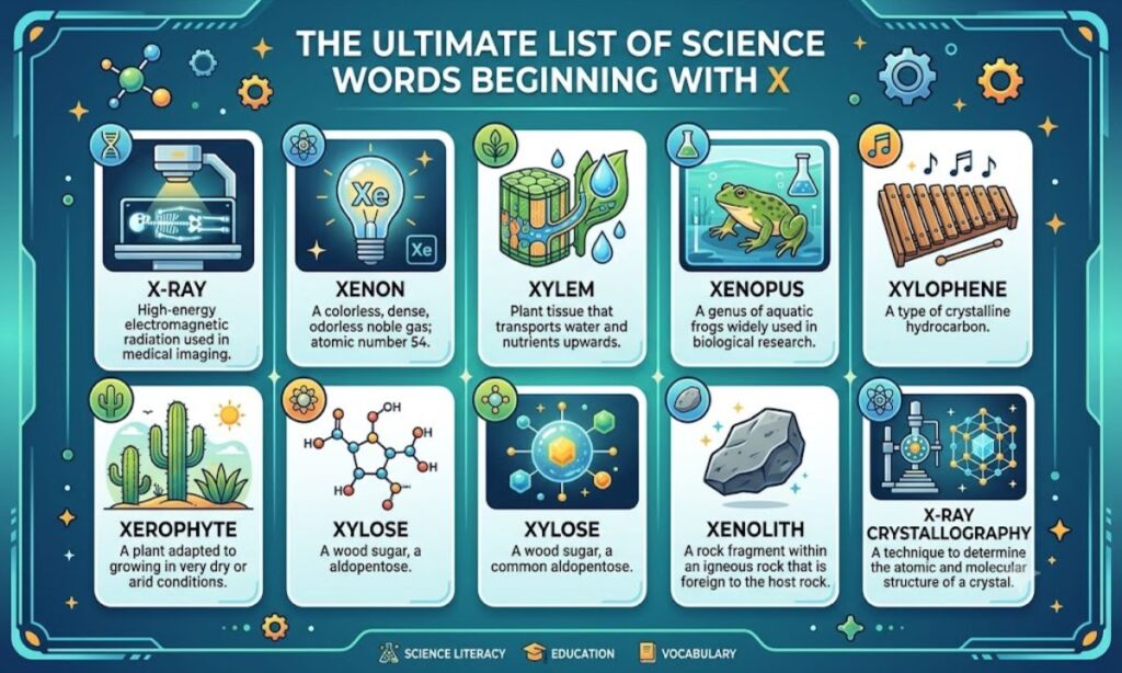 The Ultimate List of Science Words Beginning With X