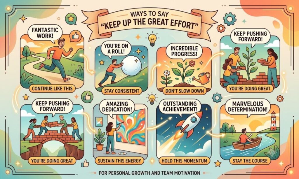 Ways to Say Keep Up the Great Effort