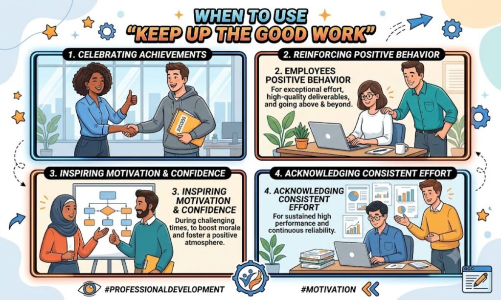 When to Use Keep Up the Good Work